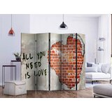 Artgeist PARAVAN 225/172/3 cm siva, rdeča | Shoptok.si