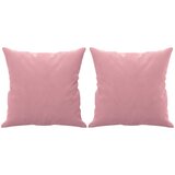  Dvosjed s ukrasnim jastucima ružičasti 120 cm baršunasti | Eponuda.com