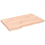  Zidna polica 80x50x(2-4) cm neobrađena masivna hrastovina | shoptok.hr