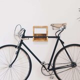 vidaXL Zidni stalak za bicikl 35 x 25 x 25 cm masivno grubo drvo manga | shoptok.hr