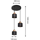  Luster na sajli EDISON 3xE27/15W/230V | Eponuda.com