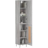  Visoka komoda siva sonome 34,5x34x180 cm od konstruiranog drva | shoptok.hr