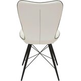 Hom`in stol, kovina, tekstil črna, bela | Shoptok.si