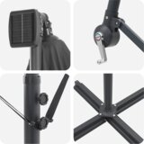 vidaXL Kantaliv dežnik z bananom Antracit 294 x 200 x 254 cm | Shoptok.si