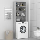 The Living Store Omara za pralni stroj siva sonoma 64x24x190 cm - Omara Za Pralni Stroj, (21429881) | Shoptok.si