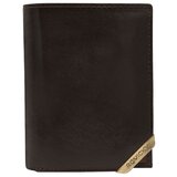 Fashion Hunters Dark brown and brown vertical men's wallet | Shoptok.si