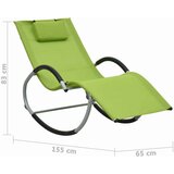  Ležaljka za sunčanje s jastukom zelena od tekstilena | shoptok.hr