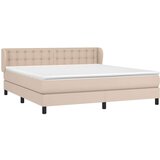  Krevet box spring s madracem cappuccino 180x200 cm umjetna koža | shoptok.hr