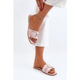 Boto Shiny Women's Slippers With Decoration Pink Taleci | shoptok.hr