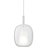  Ondaluce - Visilica na sajli THELMA 1xE27/15W/230V, prečnik 19,5 cm, zlatna/prozirna | Eponuda.com