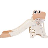  Dječji tobogan sa košem i penjalicom Dino 3u1 - bež | shoptok.hr