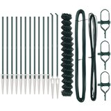 vidaXL Ograda od lančanih veza Set od 2 Zelena Metal 1.5 x 25 m | shoptok.hr