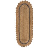 Flair Rugs Siv/naraven ročno tkan tekač iz jute 80x230 cm Grace Grey – | Shoptok.si