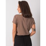 BASIC Feel Good T-shirt-RV-TS-4832.11P-brown Cene