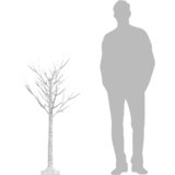  Božićno drvce 128 LED žarulja 1,2 m tople bijele izgled vrbe | shoptok.hr