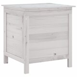 The Living Store Vrtna škatla za shranjevanje bela 50x49x56,5 cm trdna jelka - Vrtna Škatla Za Shranjevanje, (21460035) | Shoptok.si