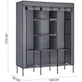 Massido ormar od tekstila - grafit | shoptok.hr