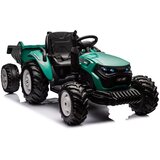 Lean_Toys Otroški traktor 24V s prikolico temno zelena | Shoptok.si