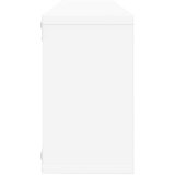  Kockaste zidne police 2 kom bijele 80 x 15 x 26,5 cm drvene | shoptok.hr