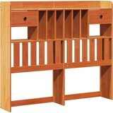  Krevet s regalom za knjige bez madraca 135 x 190 cm od borovine | shoptok.hr