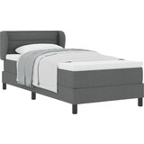 vidaXL Box Spring Postelja z Zložljivim Mattresom Temno Siva 100x200 cm Tkanina | Shoptok.si