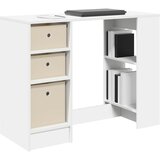  Stol s ladicama Bijelo 100 x 40 x 75 cm Konstruirano drvo | shoptok.hr