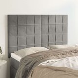  Uzglavlja 4 kom svjetlosivi 72 x 5 x 78/88 cm baršunasta | shoptok.hr