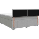  Boxspring krevet s madracem Svjetlosiva 140 x 200 cm Tkanina | shoptok.hr