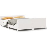 Furnova Posteljni okvir brez vzmetnice bel 150x200 cm trdna borovina, (21944301) | Shoptok.si