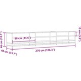 vidaXL TV omarica sonoma hrast 270x40x46 cm inženirski les | Shoptok.si