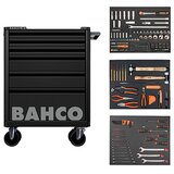 Bahco crna kolica za alat sa 6 fioka sa 206 alata 1472K6BKFF19SD