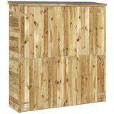 vidaXL vrtna lopa za orodje 163x50x171 cm impregnirana borovina | Shoptok.si
