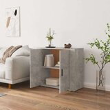  Komoda siva boja betona 80 x 33 x 70 cm od konstruiranog drva | shoptok.hr