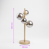  Brilagi - LED stona lampa MILLA 4xG9/3W/230V zlatna/zadimljena | Eponuda.com