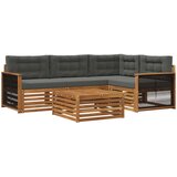  Set vanjskih sofa 5 kom. Prirodna i antracit | shoptok.hr