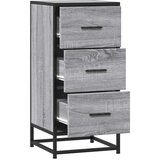 vidaXL Komoda boja hrasta sonome 35,5x35x76 cm konstruirano drvo metal | shoptok.hr