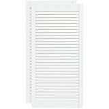  Vrata za ormarić rešetkasta 2 kom bijela 99,3x49,4 cm borovina | Eponuda.ba
