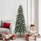 vidaXL Umjetno božićno drvce s stalakom Zelena 76 x 76 x 150 cm | shoptok.hr