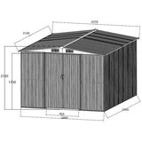  kućica za baštenski alat ohio 312x257x212cm | ePonuda.com