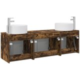  Set ormarića za kupaonicu 3 kom. Dimljeni hrast - Dimljeni hrast | shoptok.hr