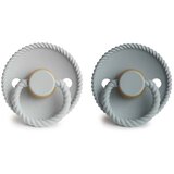 FRIGG® tolažilna duda rope natural rubber french gray & silver gray | Shoptok.si