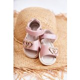 Gemre PE1 Leather Children's Sandals With Velcro Pink Catia | ePonuda.com