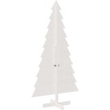 vidaXL Lesena novoletna jelka za okras bela 180 cm trdna borovina | Shoptok.si