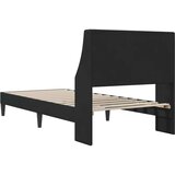  Okvir za krevet s uzglavljem Crna 100 x 200 cm Baršun - Crna 100 x 200 cm | shoptok.hr