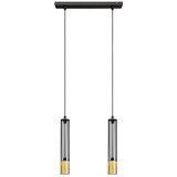  LED luster na sajli BARS 2xGU10/4,8W/230V crna/zlatna | Eponuda.com