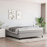  Box spring postelja z vzmetnico svetlo siva 180x200 cm blago, (20790118) Cene