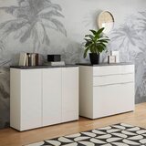 CARRYHOME omara za čevlje barve hrasta, bela | Shoptok.si