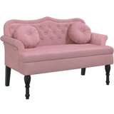  Klupa s jastucima Ružičasta 120 5 x 65 x 75 cm baršunasta | shoptok.hr