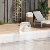 vidaXL Vodni slap za bazen iz nerjavečega jekla 64x30x52 cm srebrn | Shoptok.si