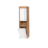Ceramica lux Ormarić za kupatilo sa korpom Tara Hrast, 35x14 | Eponuda.com